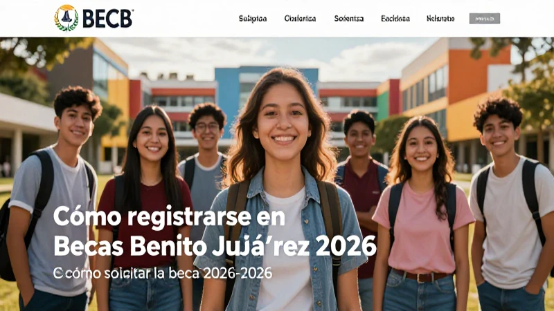 Aplica ahora a becas Benito Juárez 2026