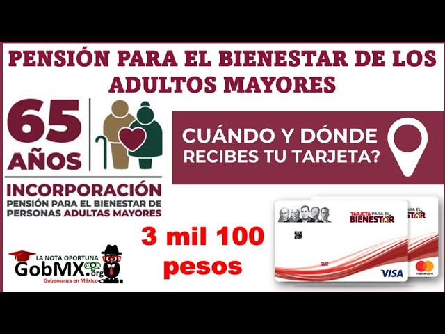como solicitar la entrega de tarjetas de pension para adultos mayores en bienestar gob