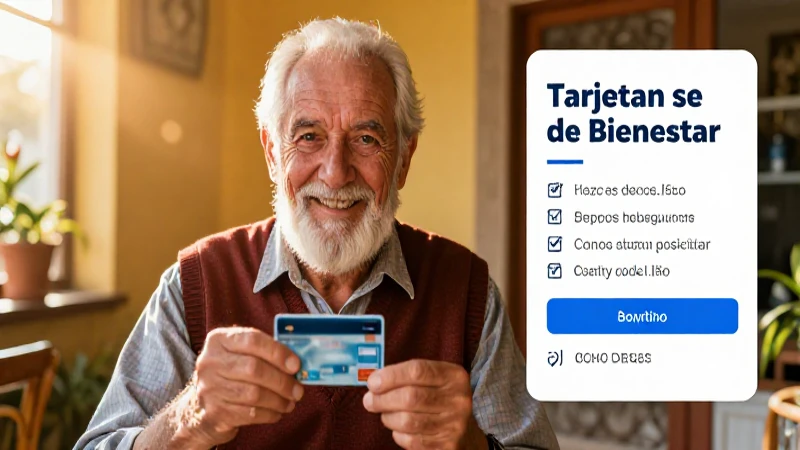 Solicitud de tarjetas de bienestar para adultos mayores