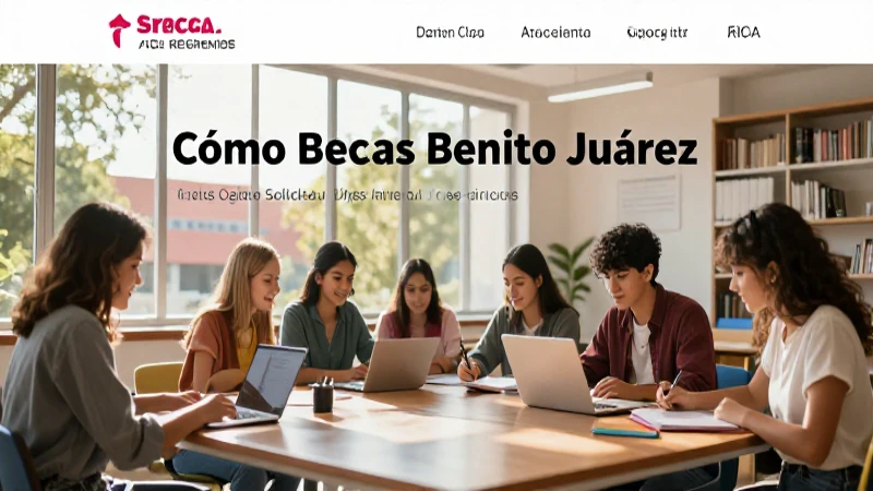 Cómo puedo solicitar una cita para las Becas Benito Juárez 61 Ilustración de estudiantes mexicanos con ambiente optimista