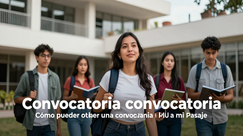 Cómo obtener una convocatoria para pasaje