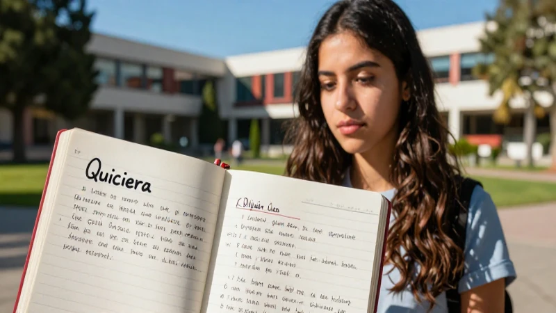 Estudiante mexicano busca uso correcto de Quisiera
