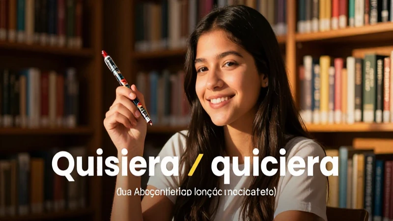 Uso correcto de quisiera y quiciera
