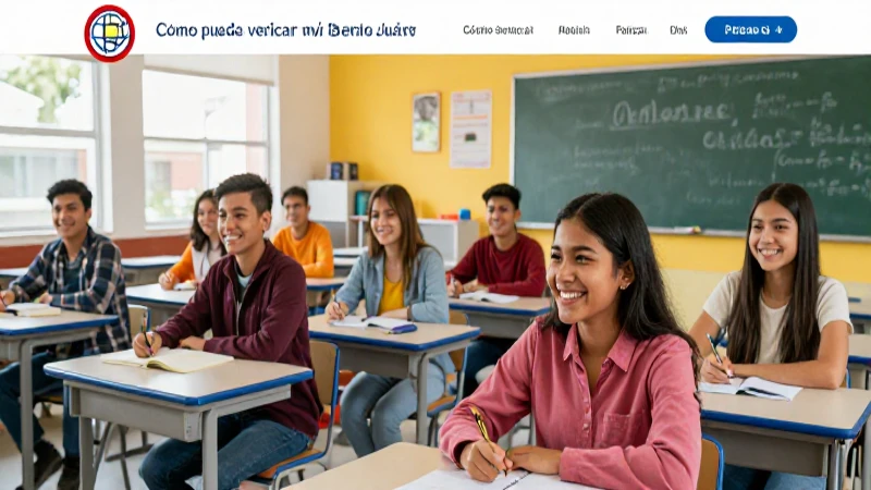 Portada atractiva sobre becas Benito Juárez