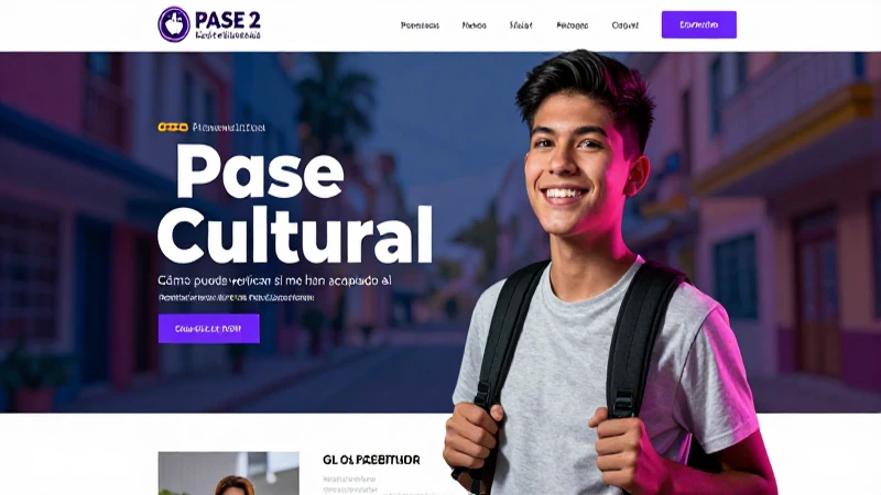 Joven busca verificar su Pase Cultural oficial
