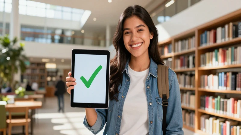 Estudiante verifica aceptación del Pase Cultural