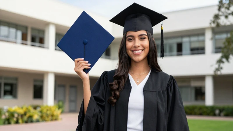 Retrato vibrante de estudiante mexicano sonriente