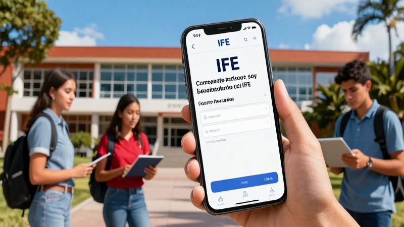 Verificar estatus de beneficiario IFE estudiantil