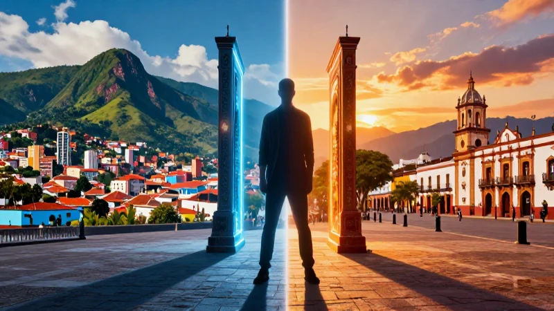 Contraste colombiano y mexicano en portal