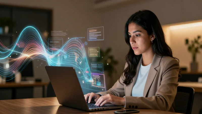 Estudiante mexicano de tecnología en campus moderno