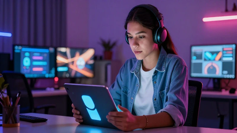 Estudiante mexicano digital en un entorno moderno