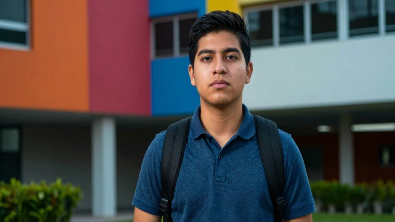 Estudiante mexicano ambicioso con foto profesional