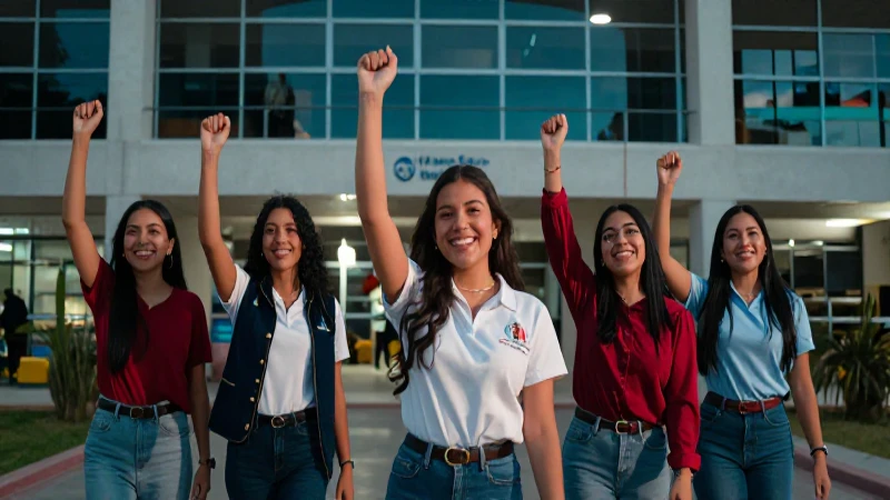 Estudiantes mexicanos celebran el éxito educativo en Conalep