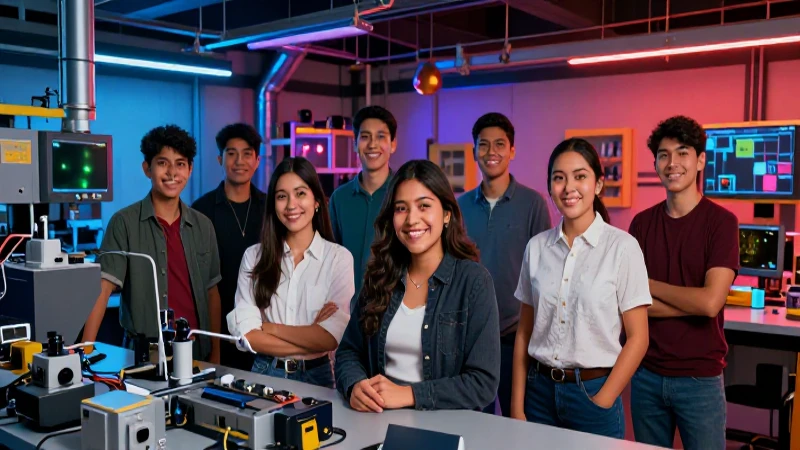 Estudiantes mexicanos aprendiendo diseño moderno
