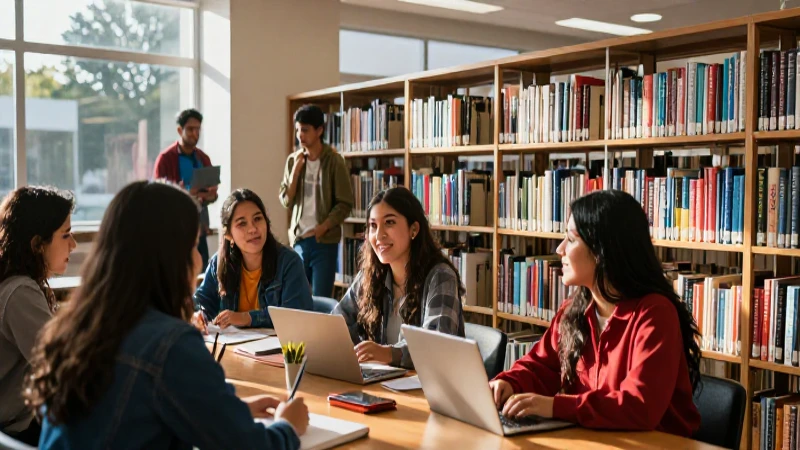 Estudiantes mexicanos colaboran en moderna biblioteca universitaria