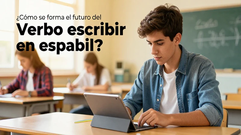 El futuro de escribir es su conjugación