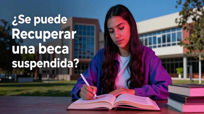 ¿Se puede recuperar una beca suspendida?