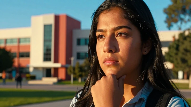 Retrato detallado de estudiante mexicano en campus