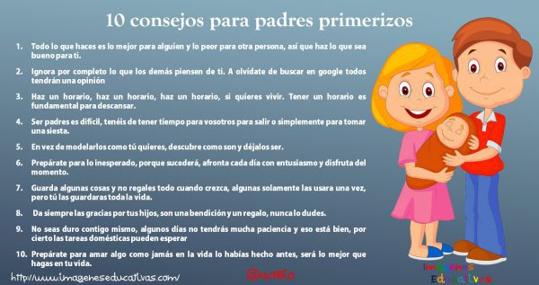 Consejo para padres primerizos: disfruta y confía en tus instintos