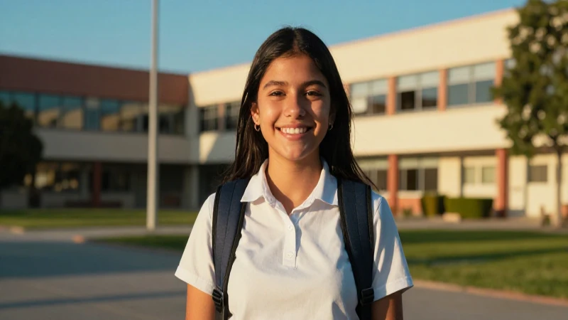 Joven mexicano alegre, éxito y progreso en su universidad