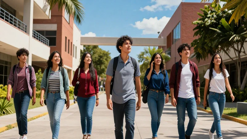 Portada atractiva de éxito estudiantil mexicano