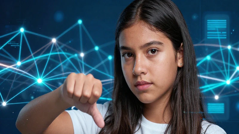 Estudiante mexicano determinado con fondo digital vibrante