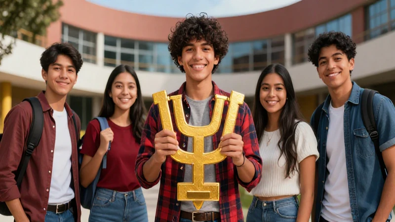 Estudiantes mexicanos celebran un logro universitario
