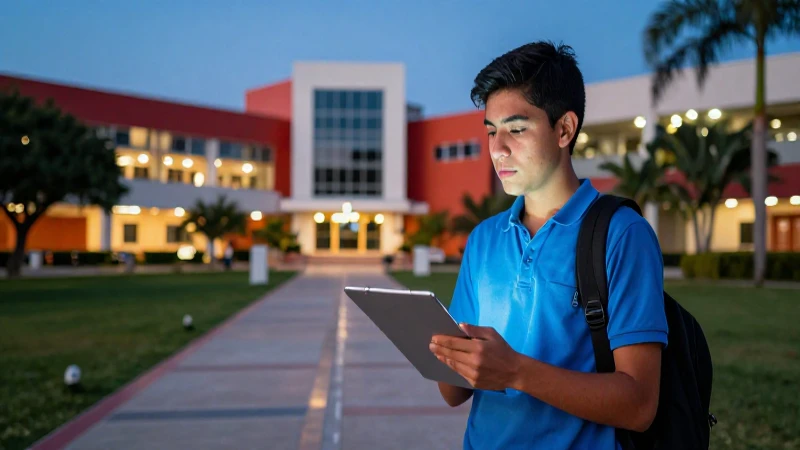 Estudiante mexicano ve su camino académico