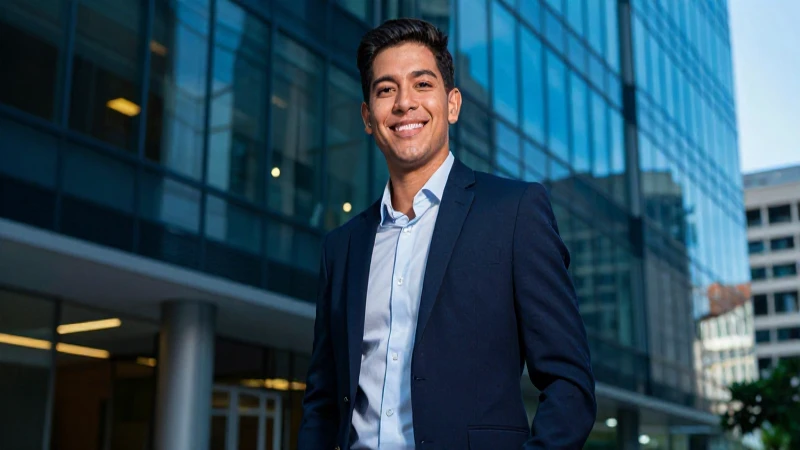 Retrato dramático de profesional mexicano exitoso