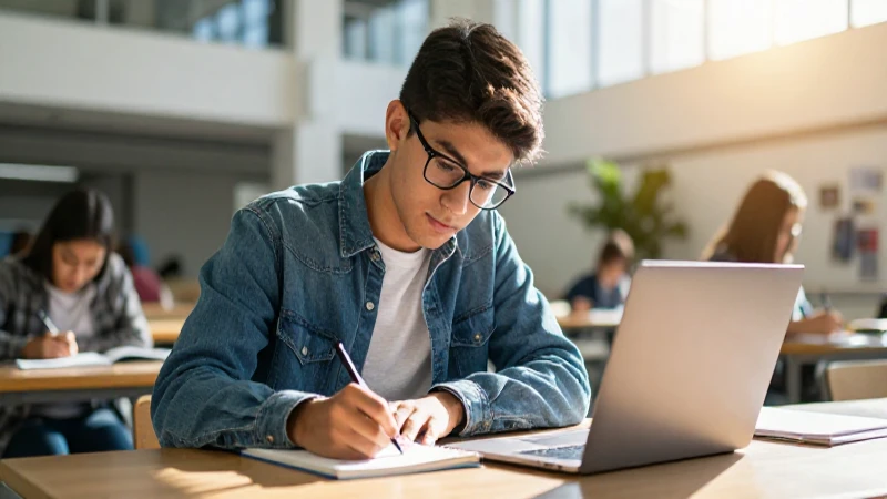 Estudiando, organiza pasos para ensayos de beca