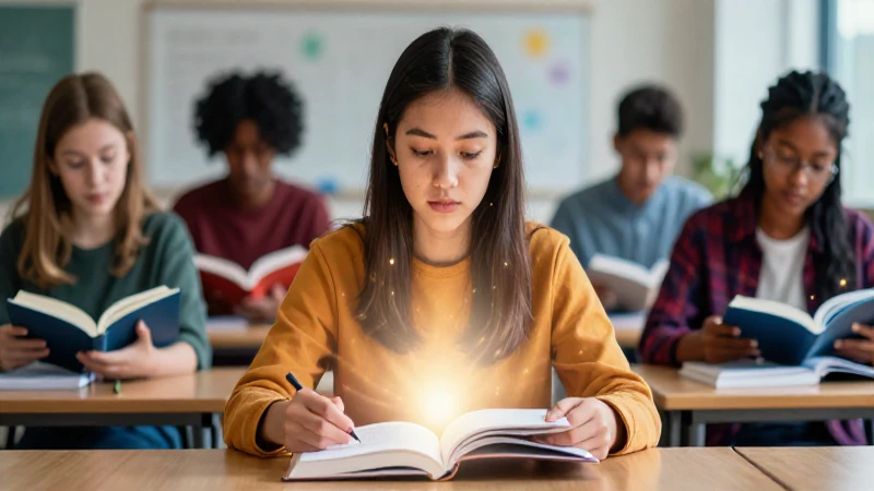 Estudiantes brillantes en ambiente académico moderno
