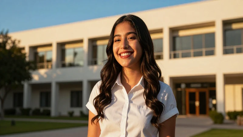 Estudiante mexicano alegre y becas en Quintana Roo