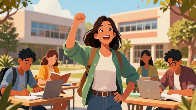 Estudiante mexicano logra metas académicas en campus moderno