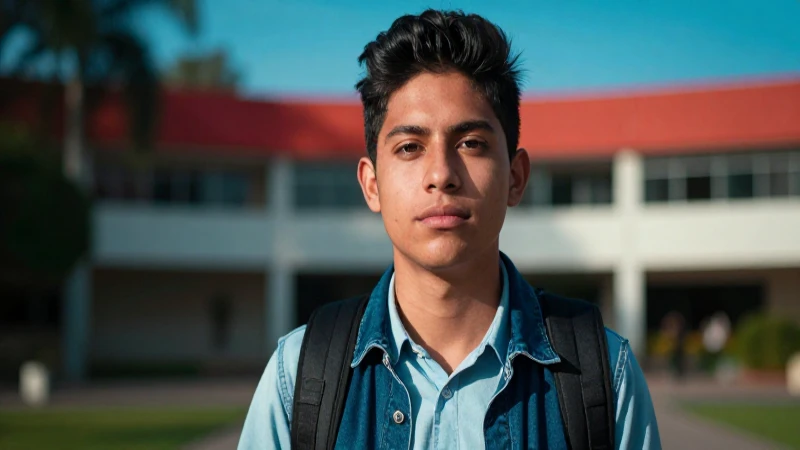 Cómo obtener certificados electrónicos SEP de forma rápida y segura 2 Retrato dinámico de joven mexicano en campus