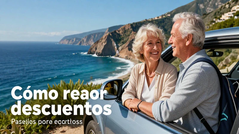 Descuentos de viaje para parejas mayores elegantes