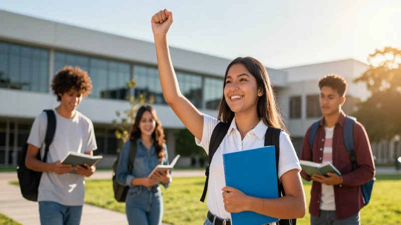 Estudiante mexicano celebra éxito académico