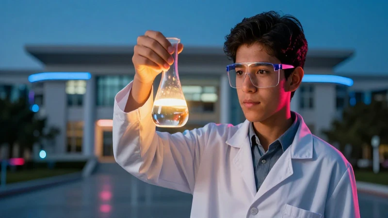 Estudiante mexicano crea ciencia vibrante