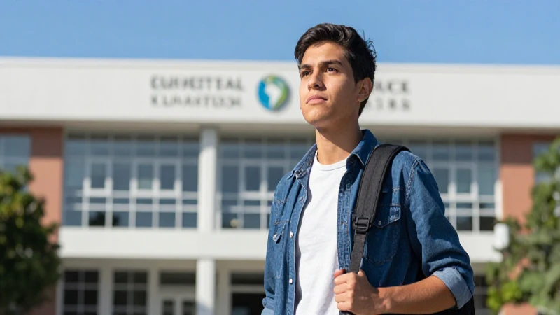 Estudiante mexicano soñando con el futuro global