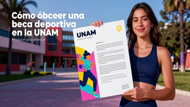 Prepara carta y CV deportivo para una beca UNAM