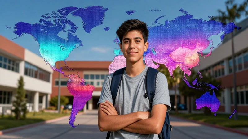 Joven mexicano estudia con aspiraciones globales