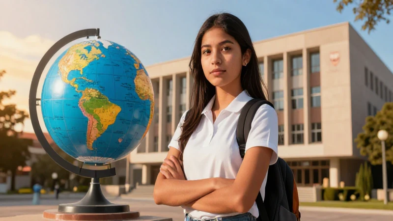 Determinada estudiante mexicana persiguiendo grandes oportunidades