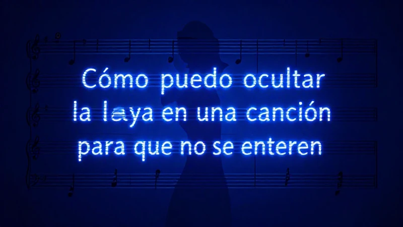 Música estilizada oculta bajo misterioso foco dramático