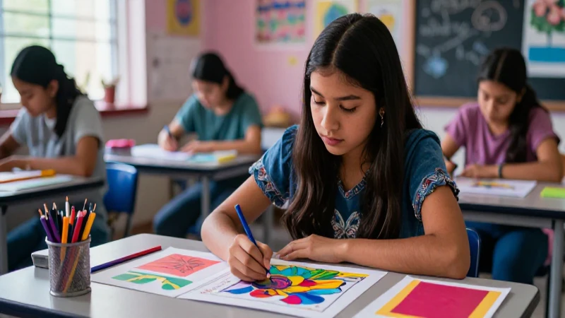 Estudiante mexicano creativo en diseño