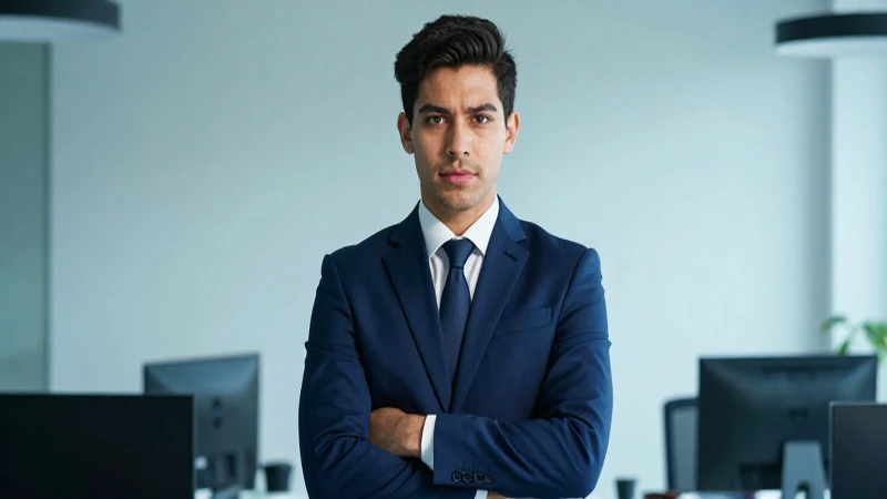 Retrato profesional mexicano moderno y dinámico