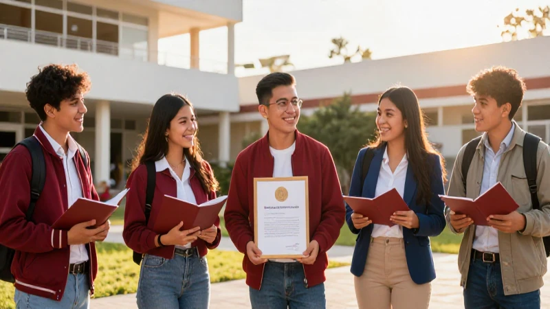 Jóvenes mexicanos celebran éxitos escolares vibrantes