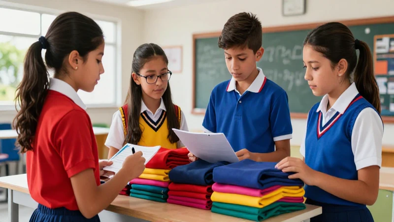 Gestión eficiente de uniformes escolares