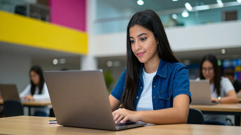 Estudiante mexicano logrando éxito académico