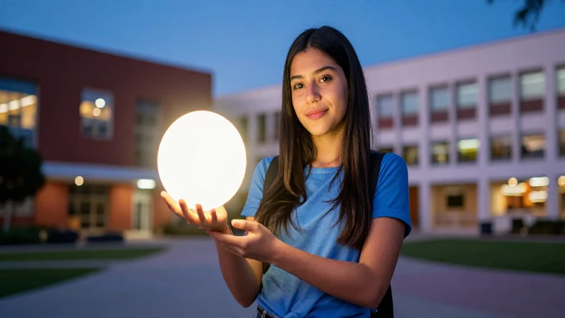 Estudiante mexicana, conocimiento, éxito académico