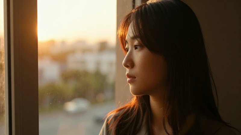 Retrato cinematográfico de luz dorada y emoción