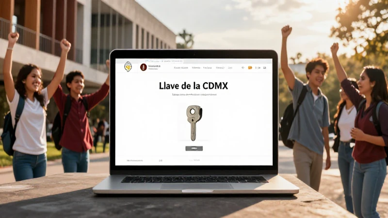 Solicita tu llave de la CDMX en línea